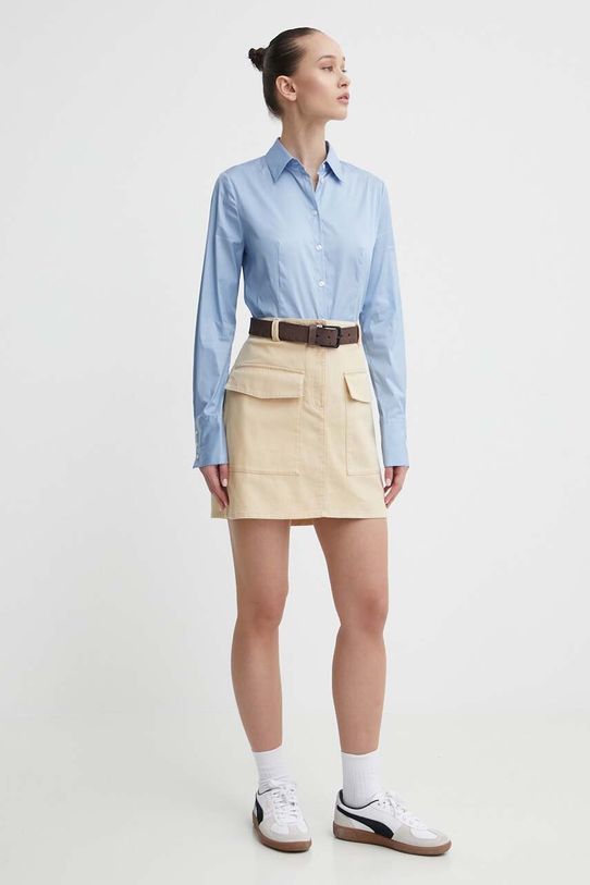 HUGO fustă din denim 50510887 bej SS24
