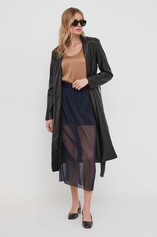 Suknja Armani Exchange 3DYN11.YN8QZ mornarsko plava SS24