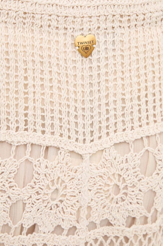 Памучна пола Twinset бежов 241LM2TBB