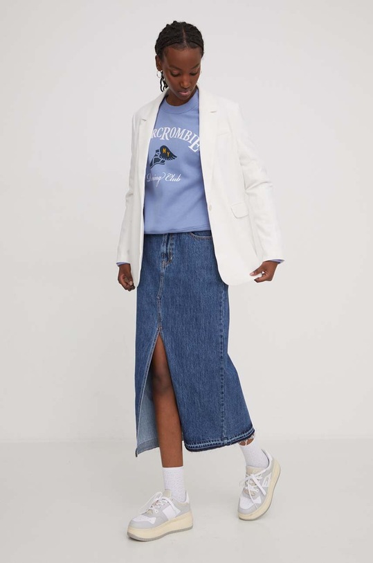 Hollister Co. spódnica jeansowa KI343.4043.276 granatowy SS24