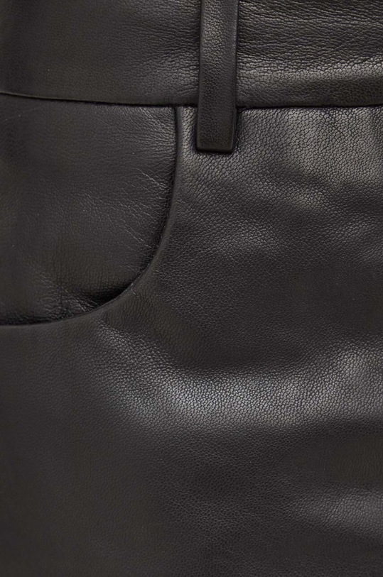 Kožená sukně Gestuz černá 10908765