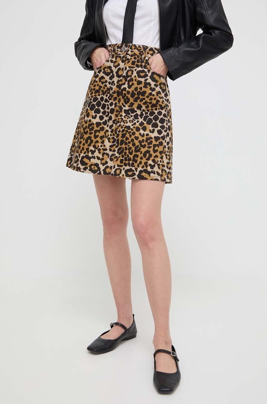 Weekend Max Mara pamut szoknya 2415101072600 bézs SS24