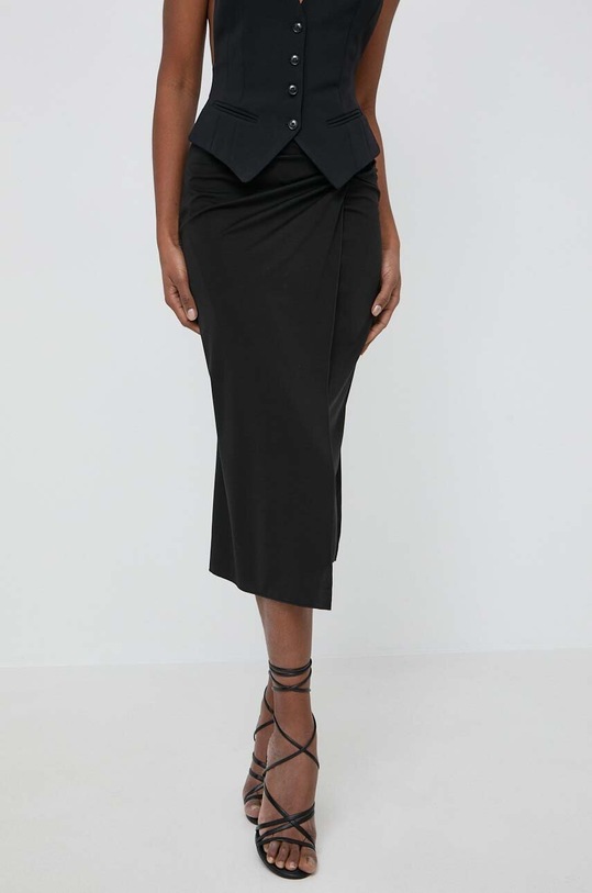 Weekend Max Mara spódnica z elastanem czarny 2415771012600