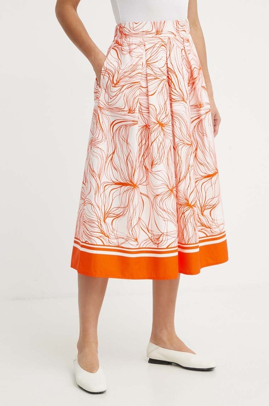 United Colors of Benetton gonna midi arancione 4LMAD003M