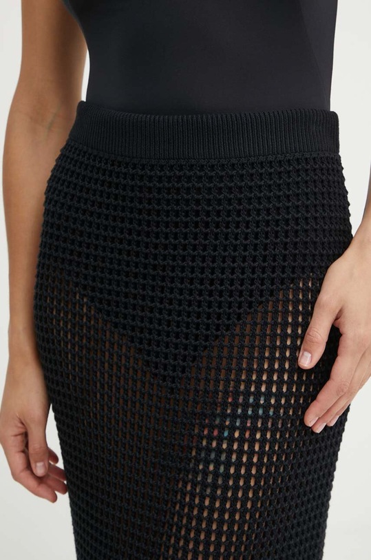 Хлопковая юбка United Colors of Benetton чёрный 101TD001D