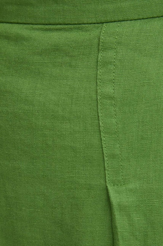 United Colors of Benetton gonna di lino verde 4AGHD0039