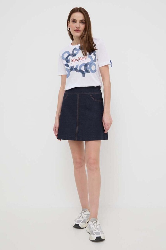 Max Mara Leisure spódnica 2416771018600 granatowy SS24