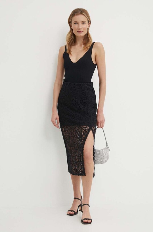 Sisley spódnica 41BLL0022 czarny SS24