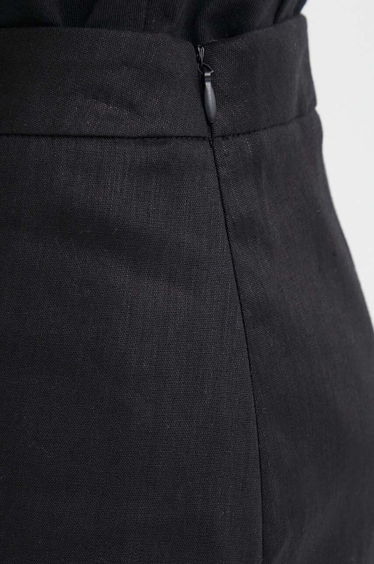 Льняная юбка Sisley 4U6WL0023 чёрный