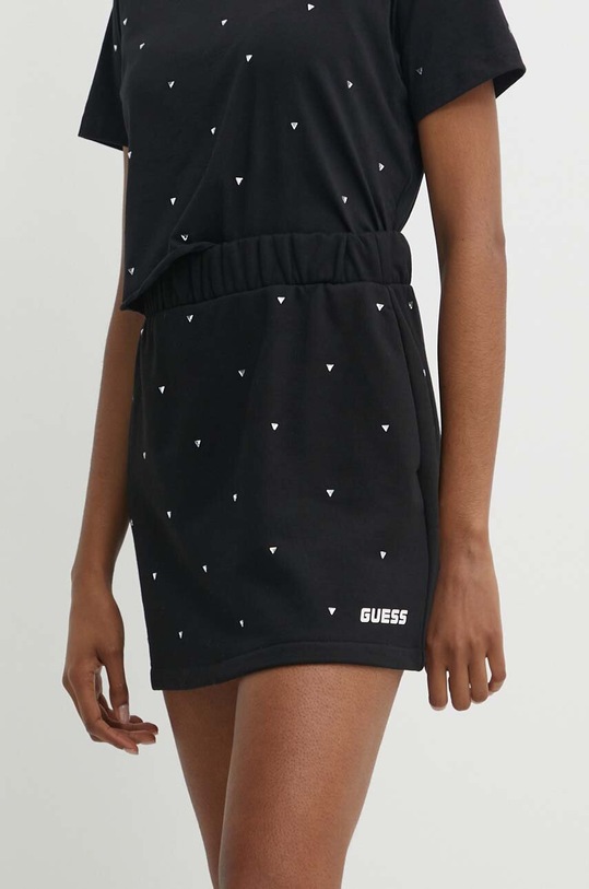 Guess spódnica SKYLAR rozkloszowany czarny V4GD08.K8802