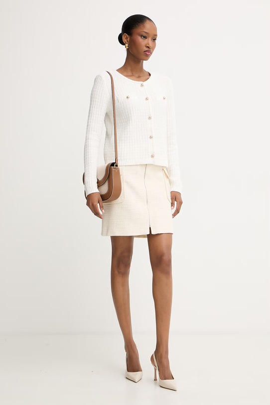 Morgan fusta JZIP.F.IVOIRE bej SS24