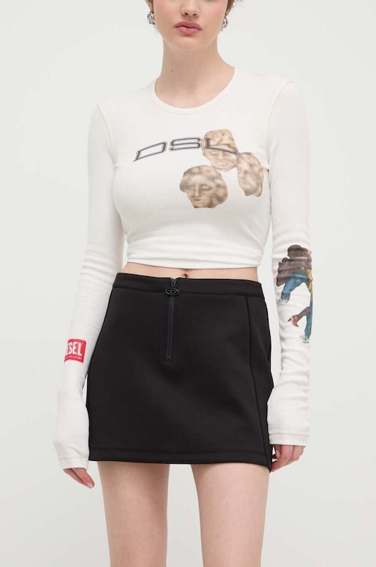 Diesel spódnica z elastanem czarny A12959.0GYCG