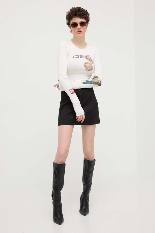 Diesel spódnica A12959.0GYCG czarny SS24