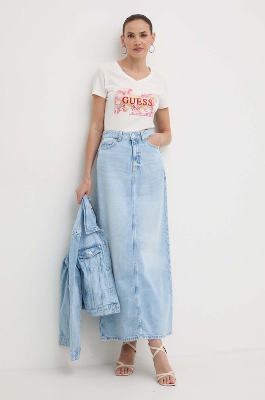 Traper suknja Guess WENONA W4GD53.D5B66 plava SS24