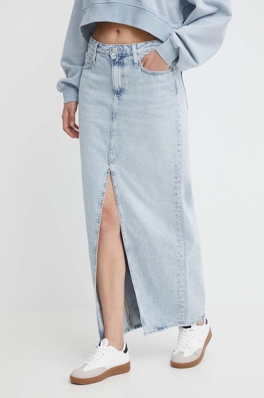 Джинсовая юбка Calvin Klein Jeans J20J222814 голубой SS24
