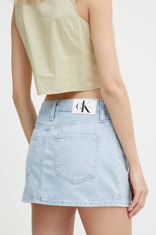 Îmbrăcăminte Calvin Klein Jeans fustă din denim J20J222828 albastru