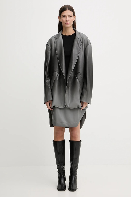 MMC STUDIO spódnica SQUER.SKIRT szary SS24