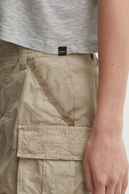 Superdry spódnica bawełniana W7210305A.8MB beżowy
