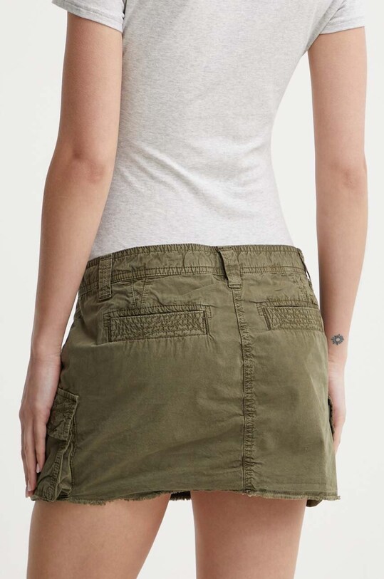Îmbrăcăminte Superdry fusta din bumbac W7210305A.2LX verde