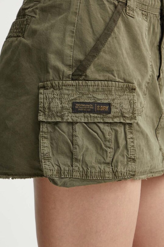 Superdry fusta din bumbac W7210305A.2LX verde