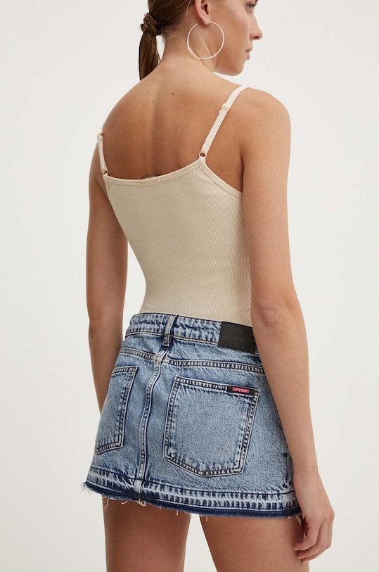 Îmbrăcăminte Superdry fustă din denim W7210317A.8BD albastru