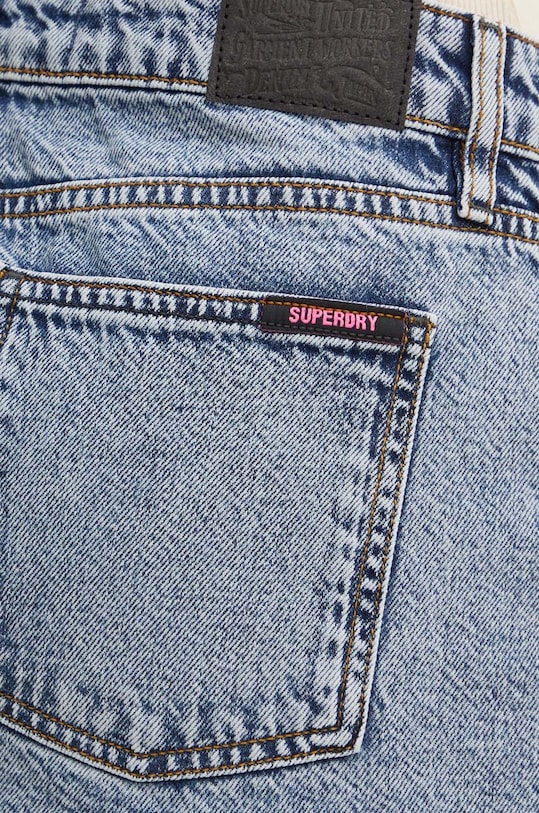 Superdry fustă din denim albastru W7210317A.8BD