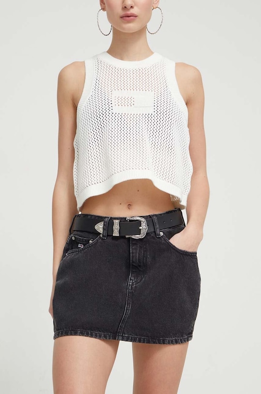 Tommy Jeans spódnica jeansowa casual czarny DW0DW17676