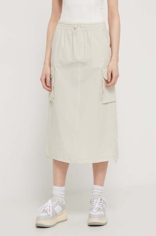 Tommy Jeans fustă uni bej DW0DW17719