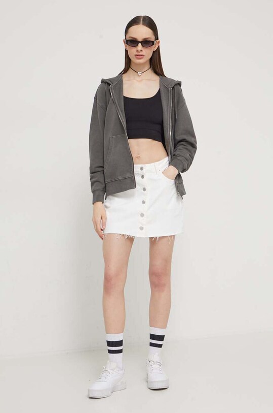 Tommy Jeans fustă din denim DW0DW17871 bej SS24
