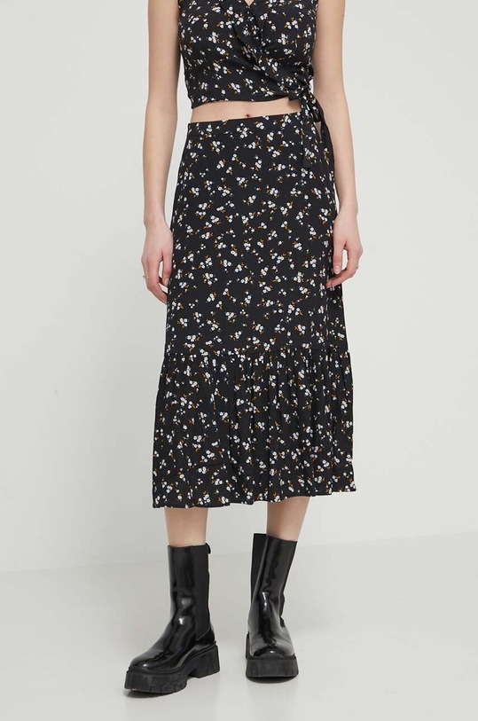 Suknja Tommy Jeans casual crna DW0DW17873