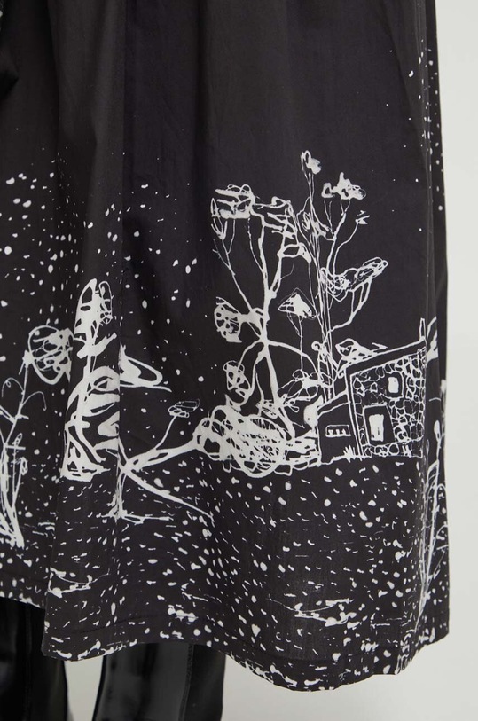 Desigual spódnica bawełniana SALERNO czarny 24SWFW11