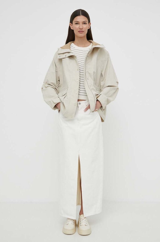 Rifľová sukňa Levi's A7512 biela SS25