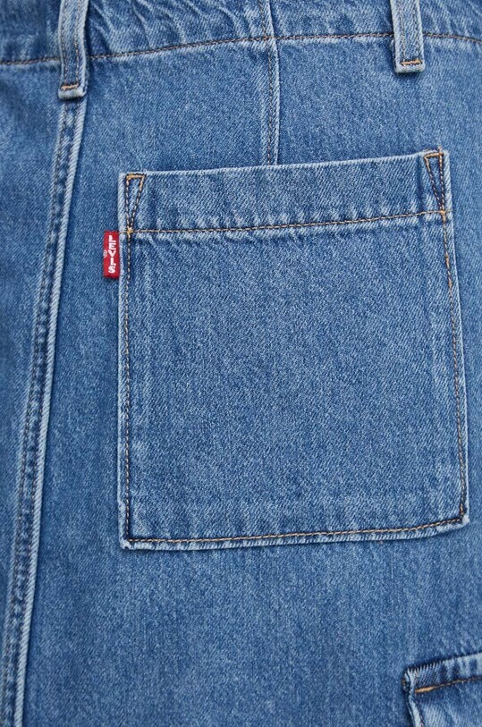 Levi's fustă din denim albastru A7539