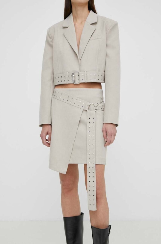 Gestuz szoknya elasztánnal szürke 10908859