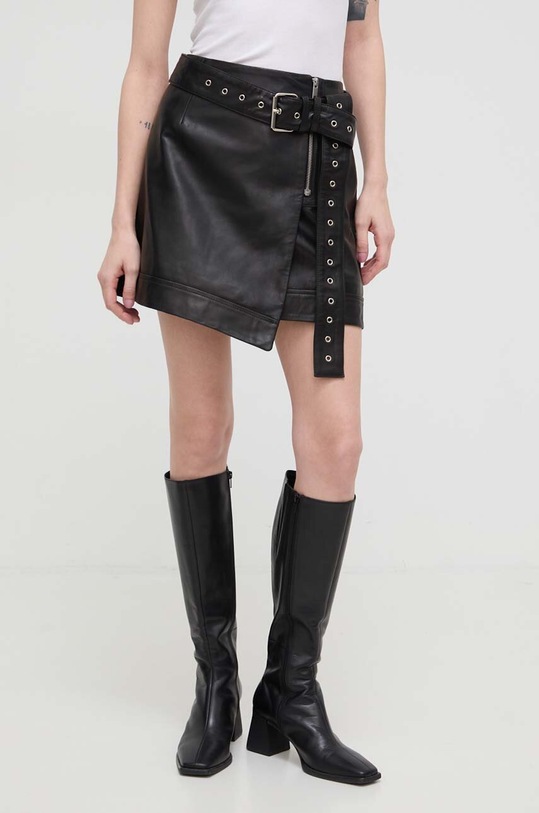 Usnjeno krilo Gestuz črna 10908969