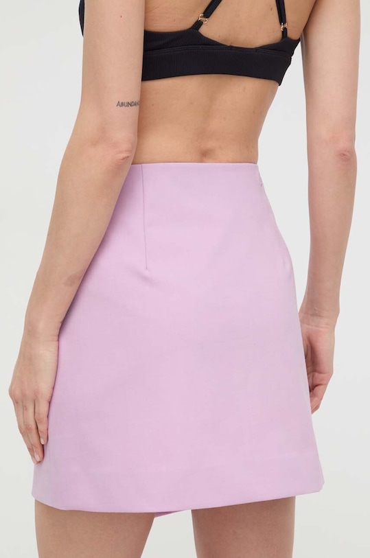 Ruházat Karl Lagerfeld szoknya gyapjú keverékből 241W1204 rózsaszín