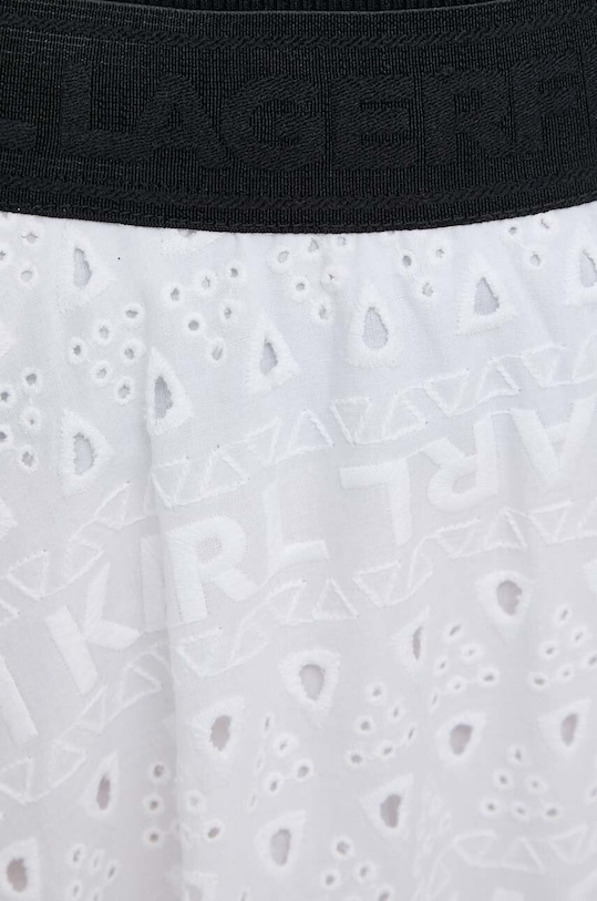 Karl Lagerfeld fusta din bumbac bej 241W1200