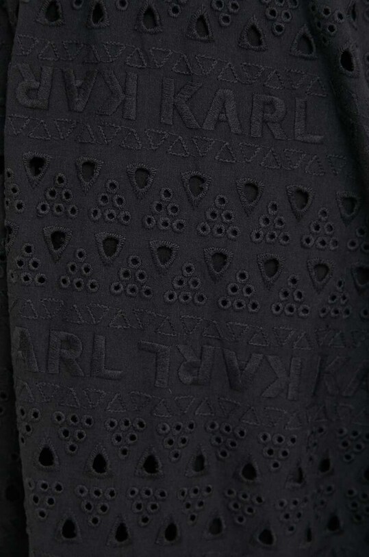 Îmbrăcăminte Karl Lagerfeld fusta din bumbac 241W1200 negru