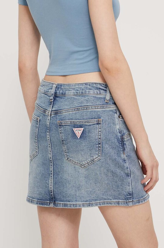 Odzież Guess Originals spódnica jeansowa W4GG53D4ON1 niebieski