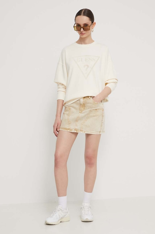 Guess Originals farmer szoknya W4GG53D4RG0 bézs SS24