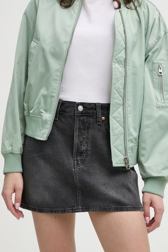 Levi's fusta jeans uni gri A4694
