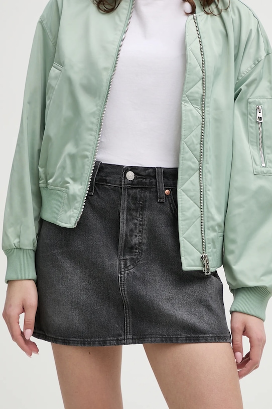 Levi's fusta jeans uni gri A4694