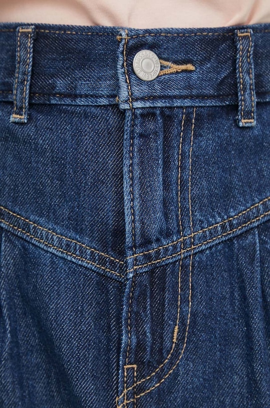Levi's fustă din denim bleumarin A7515