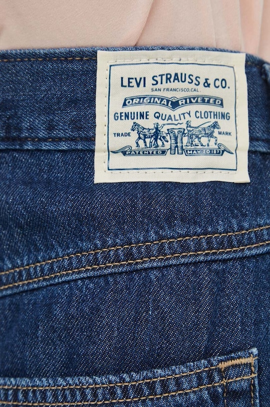 Levi's fustă din denim A7515 bleumarin