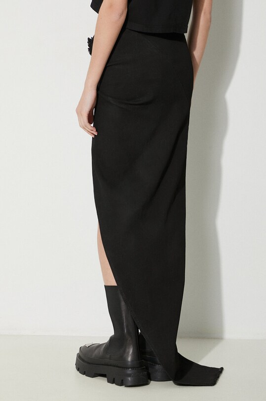 Odzież Rick Owens spódnica jeansowa Denim Skirt Edfu Skirt Long DS01D1348.SBB.09 czarny