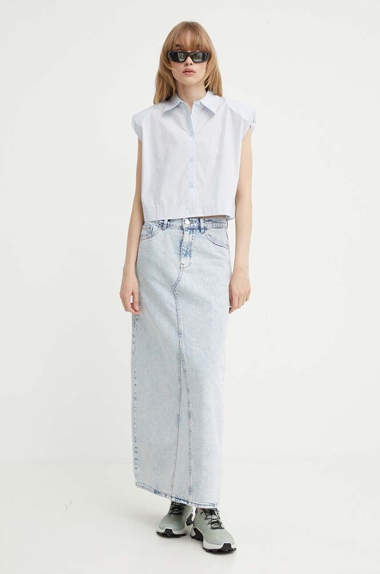 Gestuz fustă din denim 10909059 albastru SS24