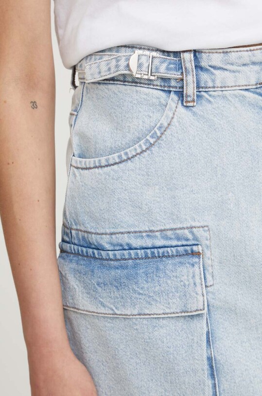 Gestuz fustă din denim albastru 10909152