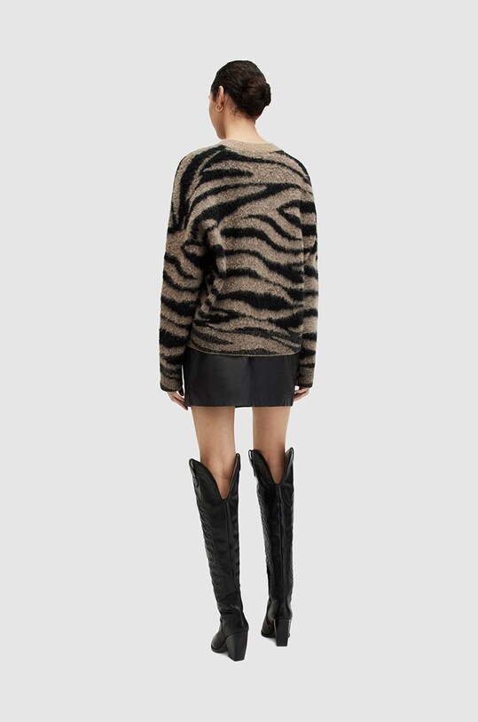 AllSaints fusta de piele SHANA negru WL570Z