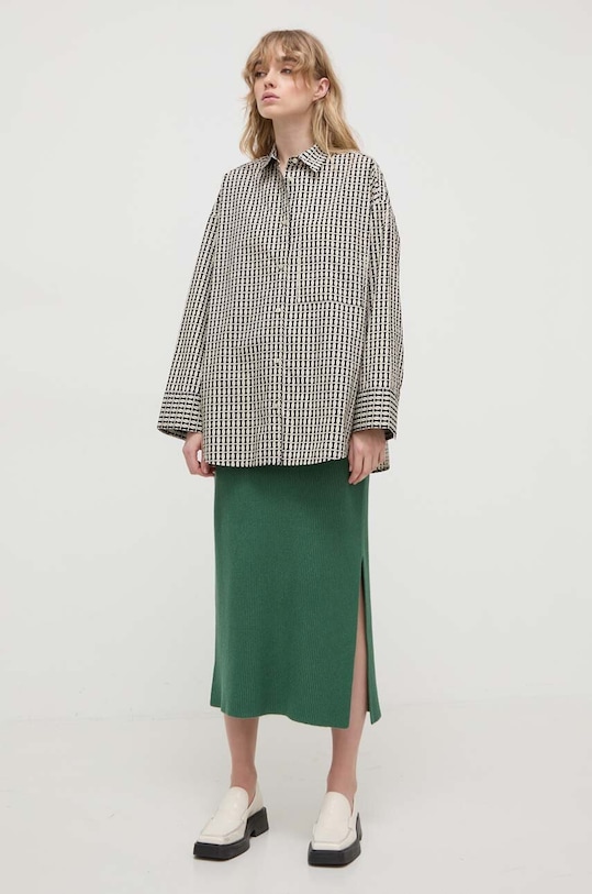 Спідниця By Malene Birger Q72229004 зелений SS24