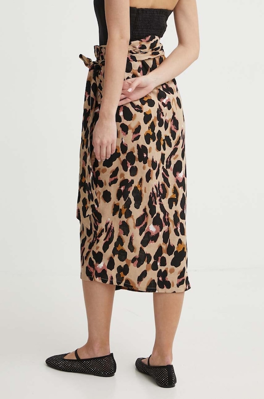 Îmbrăcăminte Never Fully Dressed fustă din amestec de in NFDSK410.Leopard maro